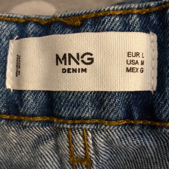 MNG Jeans Mini Denim Skirt - Size Medium - Blue - Picture 3 of 4